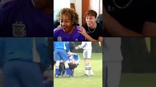 Reacting to Sunday leagues worst tackles full video on my channel‼️football soccer [upl. by Ettennaj]