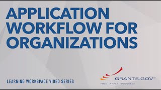 Learning Workspace  Application Workflow for Organizations [upl. by Llorrac]