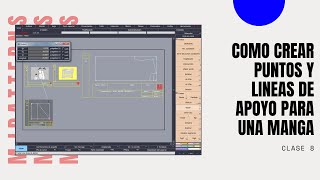 CURSO LECTRA MODARIS V8 VIDEO 8  COMO CREAR PUNTOS Y LINEAS DE APOYO PARA UNA MANGA [upl. by Ahsha]