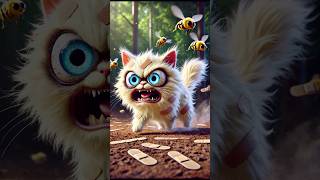 Curious Kitten Bumble Fumble 😱shorts cat catlover kitten cute aicat [upl. by Annim]