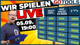 Werkzeug Wissens Duell  GOTOOLS Edition am Donnerstag den 050924 um 1900 Uhr [upl. by Ettenom]