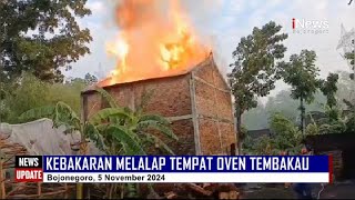 Kebakaran Melalap Oven Tembakau di Sugihwaras Bojonegoro [upl. by Kancler24]