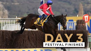 ALL FINISHES FROM DAY 3 OF THE 2022 CHELTENHAM FESTIVAL [upl. by Shargel]