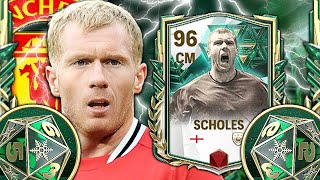 IS HE THE BEST CM WINTER WILDCARDS PLAYER PAUL SCHOLES 96 OVR REVIEW  FC MOBILE 24 [upl. by Trimble]