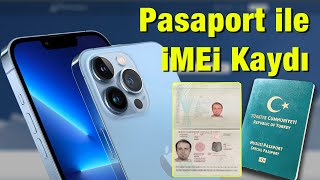 imei kayıt  Pasaport kaydı  Yurtdışı Telefonların iMEi kaydını kendiniz ücretsiz yapın [upl. by Peggi603]