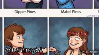 ❤️Pinecest❤️ dipper amp mabel  kiss me [upl. by Mountfort]