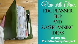 EDC Planner Flip l Chatty Planner Flip l Franklin Covey Compact l 2025 Planner Ideas [upl. by Lammaj]