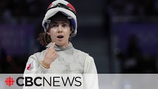 Eleanor Harvey wins Canadas 1stever Olympic fencing medal with bronze [upl. by Ntisuj]