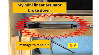 My mini linear actuator broke down but i manage to repair itSTEM education examples [upl. by Nottap792]