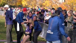 FINISH OFSAA CrossCountry Championships senior girls 5K [upl. by Eegnat68]