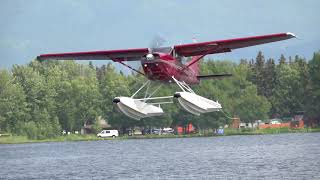 Alaska Seaplanes Taking off Landing amp Flying [upl. by Annoyik]