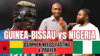 GUINEABISSAU VS NIGERIA AFCON 2023 prematch interview  Osimhen threat analysis [upl. by Ellerad978]