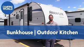 2018 AmeriLite 279BH  Travel Trailer  Bunkhouse  Outer Bank  RV Review [upl. by Eneri]