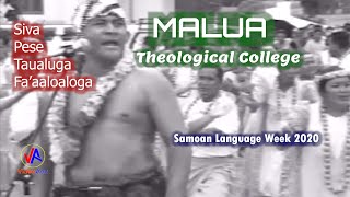 MALUA Theological College  Siva Pese Taualuga amp Faaaloaloga [upl. by Hutner]