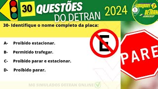 Questões da Prova teórica do Detran 2024 prova do detran 2024 simuladodetran2024 [upl. by Cassidy474]