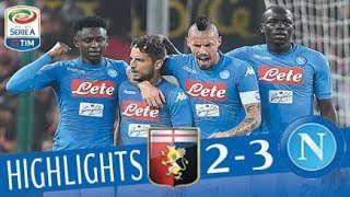 Genoa  Napoli 23  Highlights  Giornata 10  Serie A TIM 201718 [upl. by Llerdnam284]