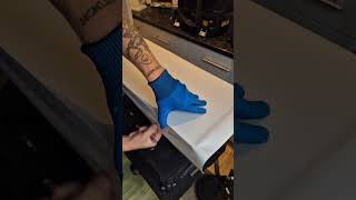 Kitchen Vinyl Wrap kitchenwrapping kitchenwrap asmr homedecor satisfying [upl. by Khalid424]