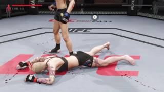 Bobbie breaking through Bec Rawlinss guard UFC 2 Ryona Edition [upl. by Niak]