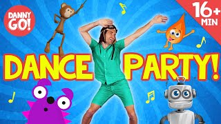 Wiggle Freeze Spin  more  Dance Along  Dance Compilation  Danny Go Songs for Kids [upl. by Vokaay]