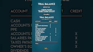 What is a TRIAL BALANCE [upl. by Arianne952]