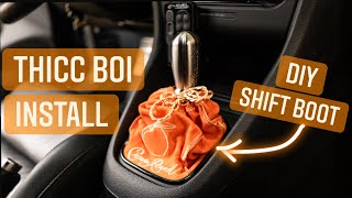 MK6 Golf R Likewise Shift Knob amp Custom Crown Royal Shift Boot INSTALL [upl. by Shulamith]