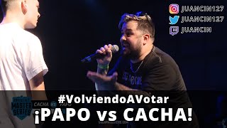 VolviendoAVotar ¡PAPO vs CACHA  FMS 2018 [upl. by Grimonia]