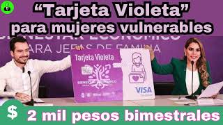 APOYO a MUJERES Jefas de Familia 👧 CONVOCATORIA 2024 💳 TARJETA VIOLETA💲2000  Estado de Guerrero [upl. by Huda]