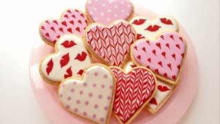 How To Decorate Cookies for Valentines Day [upl. by Doowron]