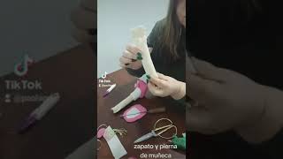 tutorial zapato muñeca artesanal [upl. by Grindlay]