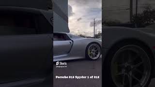 Porsche 918 Spyder 1 of 918 car viral supercar Porsche viralshorts [upl. by Alejna]