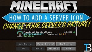 How To Add A Server Icon To Your Minecraft Server Change Your Minecraft Server Icon [upl. by Acinoryt]