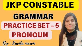 QUESTION BASED ON PRONOUNS  PRONOUNS JKP CONSTABLE  HIGH COURT EXAM  JKSSB EXAM BY KAVITA MA’AM [upl. by Monjan]