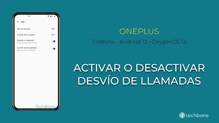 Activar o Desactivar el Desvío de Llamadas  OnePlus Android 12  OxygenOS 12 [upl. by Ila658]