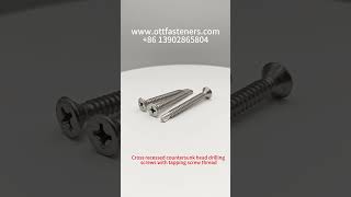 Whats a cross recessed countersunk head drilling screws with tapping screw thread manufacturer [upl. by Medardas]