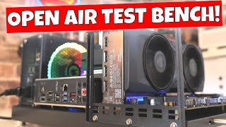 Budget Compact Open Air ATX PC Test Bench Case Build ATX W01 Giyifang Miningeek [upl. by Letitia]