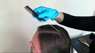 ASMR scalp check with glovesknit picking with tweezerscombing through dander hair asmr relax [upl. by Rani]