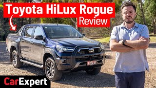 2021 Toyota HiLux Rogue review The 70k ute with carpet in the tray [upl. by Mychal]