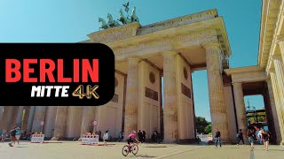 Berlin Mitte from Brandenburger Tor to Hackescher Markt  Walking Tour 4K I No music [upl. by Ennoval]