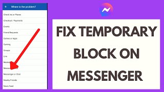 Blocked on Messenger How to Fix Temporary Block on Messenger [upl. by Jacobson]