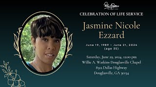 Celebrating The Life amp Legacy of Jasmine Nicole Ezzard [upl. by Naxor]