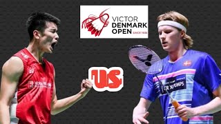 anders antonsen DEN VS li shifeng CHN  MS  QF  VICTOR DENMARK OPEN 2024 [upl. by Shinberg]