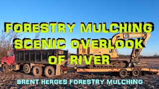 Forestry mulching scenic overlook of West Branch Rum River near Milaca MN [upl. by Nauqad284]