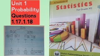 Kpk Board 2nd Year Stats Unit 1 Q 117 amp 118Probability Words Problems [upl. by Idak142]