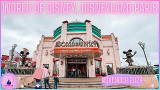 World Of Disney Disneyland Paris Shop Tour Vlog November 2024 New In Merch Disney Village Haul [upl. by Barrett]