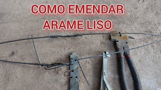 COMO EMENDAR ARAME LISO O JEITO MAIS FÁCIL [upl. by Birkner]