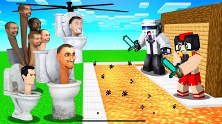 APOCALIPSIS de SKIBIDI TOILET vs BASE SEGURA 😰🚽 MINECRAFT INVICTOR [upl. by Ahsenav]