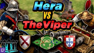 Burgundians vs Portuguese  1v1 Hippo Arena  vs TheViper  AoE2 [upl. by Alraep68]