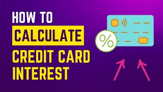 How to Calculate Credit Card Interest ⏬👇 [upl. by Trill]