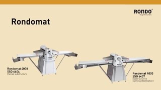 RONDO  Rondomat 4000  Mechanical Dough Sheeter [upl. by Edith]