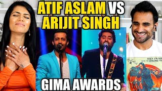 ARIJIT SINGH AND ATIF ASLAM LIVE PERFORMANCE AT GIMA AWARDS  REACTION [upl. by Andris]